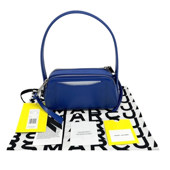 Marc Jacobs New With Tags Slingshot/ Snapshot Cobalt Blue Leather Handba… - Picture 4 of 12
